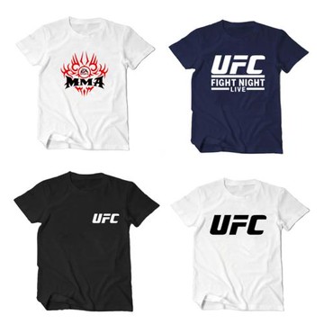UFC短袖T恤 武林風男裝衣服 綜合格斗 MMA半袖 散打拳擊寬松衣服