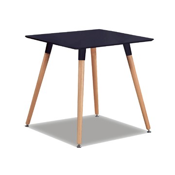 ASSARI-萊斯特黑色方桌(寬80x深80x高76cm)