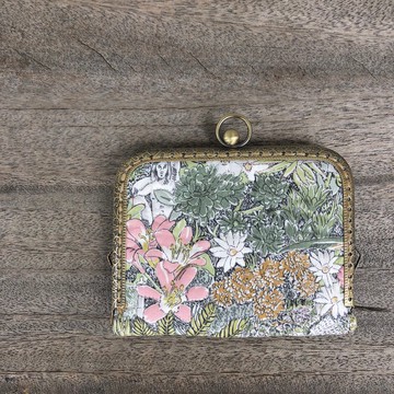 Liberty印花布。熱帶雨林卡包/名片夾