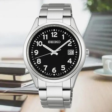 SEIKO 精工 SOLAR 太陽能 日系簡約 數字時標中性錶-黑_SK028 SBPX155J/V157-0DX0D