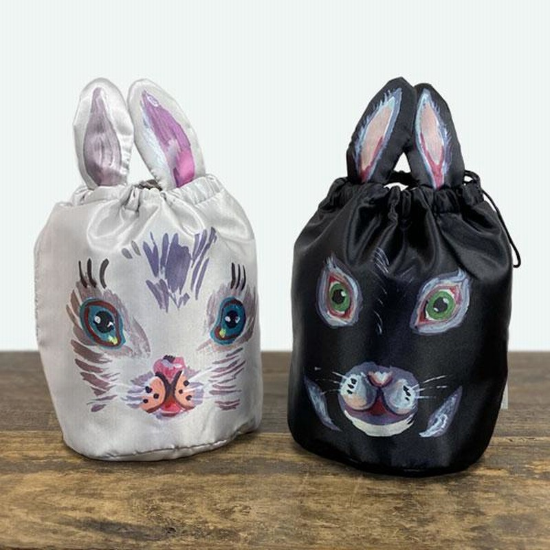 ナタリーレテ ドローストリングバッグ ウサギ うさぎ 猫グッズ