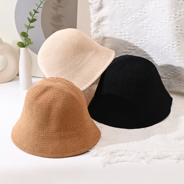 棉麻透氣遮陽盆帽-多色任選