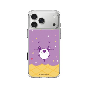 iPhone 17 Pro Max Clear Case（相機按鈕） 透明 - Care Bears - 冰淇淋 - Share Bear