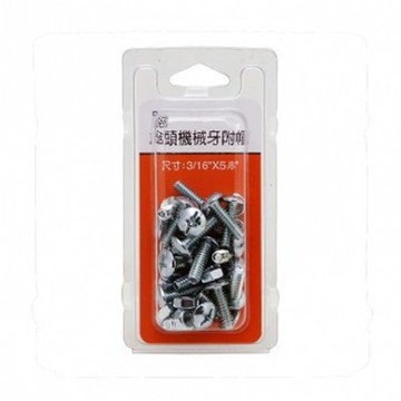 333傘頭機械牙附帽3/16x5/8"