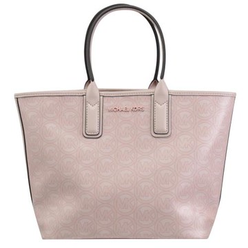 MICHAEL KORS JODIE 圓標MK印花手提托特包.粉