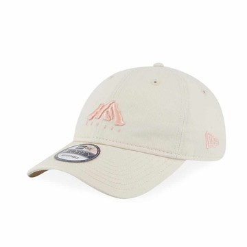 【NEW ERA】940UNST NE MOUNTAIN LOGO NEW ERA 奶油 休閒帽 男女款 棒球帽-NE14148096