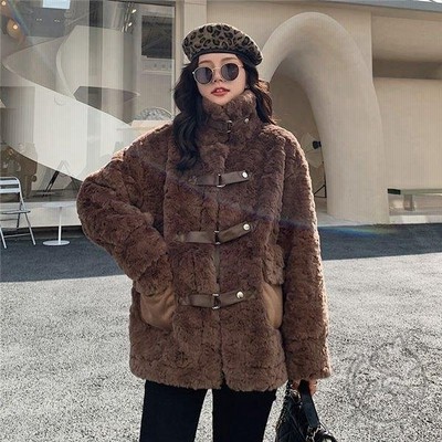 ファーコート レディース フェイクファー アウターウエア ウォーマー 可愛いコート 厚手 もこもこ 防寒着 保温 ボリュームネック 秋冬 通販 Lineポイント最大get Lineショッピング