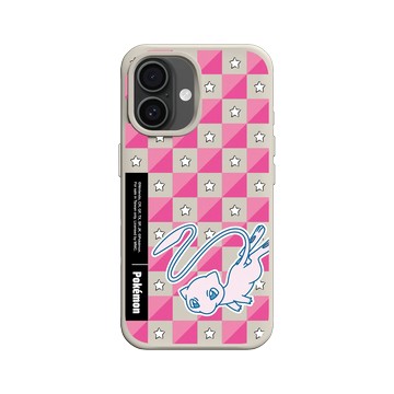 iPhone 16 SolidX 貝殼灰 - 寶可夢 Pokemon - 多彩系列-夢幻格紋