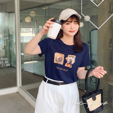 CCGIRL中大尺碼  多款印花冰瓷棉T恤上衣-適M～5L《31481/31751/32210/32181》大尺碼女裝