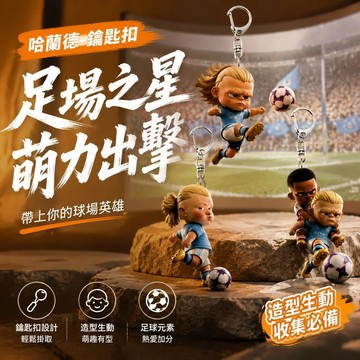 ⚡台灣直出⚡夯貨⭐小紅書同款哈蘭德足球周邊亞克力掛件可愛卡通鑰匙扣包包掛飾禮物
