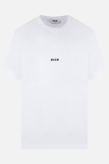 MSGM logo printed cotton oversized t-shirt Man