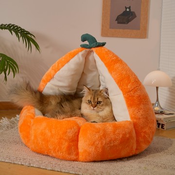 【喵仙兒】躺躺南瓜寵物睡窩