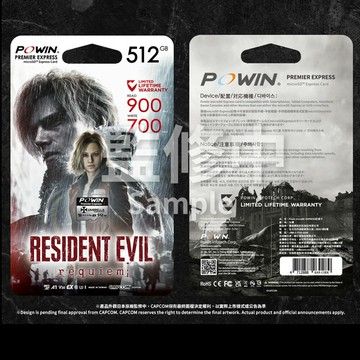 【AS電玩】2/27 Powin NS2 microSD Express 512GB 惡靈古堡 9 特仕記憶卡