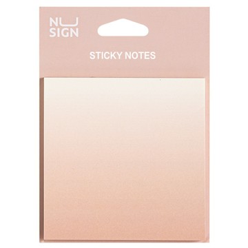 得力Deli NUSIGN漸層便條紙/ENS357-PK/74x74mm/60張/粉色
