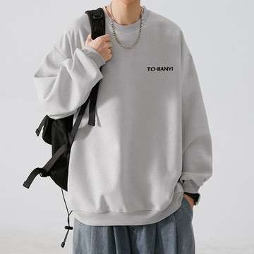 💘買到戀愛💘自留款推薦~韓版重磅大學T男 美式潮牌衛衣 oversize街頭復古帽T 秋冬季加絨情侶外套圓領男學生春