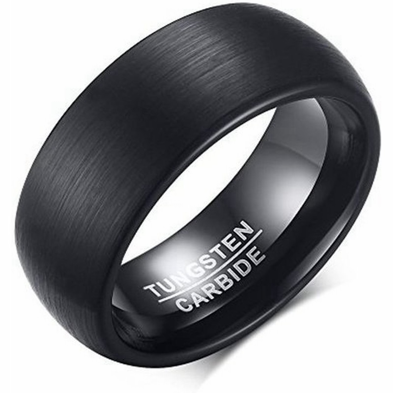 Rockyu ジュエリー 人気 アクセサリー タングステン 指輪 黒 リング メンズ ブラック ヘアライン 17号 通販 Lineポイント最大0 5 Get Lineショッピング