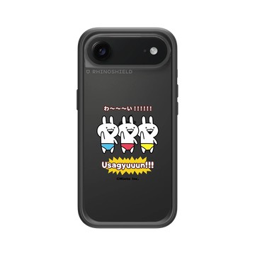 iPhone Air Mod NX -邊框背蓋組合 (相機按鈕) 黑 - Usagyuuun 小突兔 - 太嗨啦 !!!