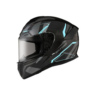 ASTONE 安全帽 GT6F YA2 透碳藍 內墨鏡 內襯可拆洗 眼鏡溝 藍芽耳機孔 金屬排扣 頂級碳纖維 全罩