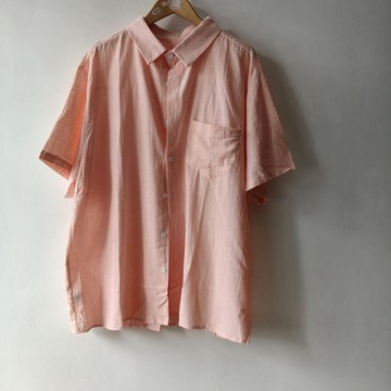 回購率 99%📈純色短袖寬鬆襯衫上衣女夏季設計感小衆打底開衫襯衣JUKH
