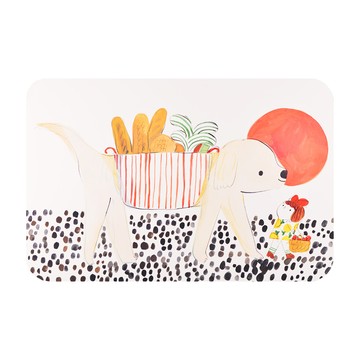 【OGL】軟式珪藻土吸水地墊 吳欣芷設計師 60x40cm 一起去野餐