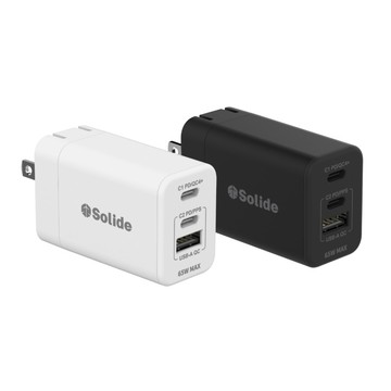 SOLiDE 索力得 65W GaN氮化鎵超快速充電器