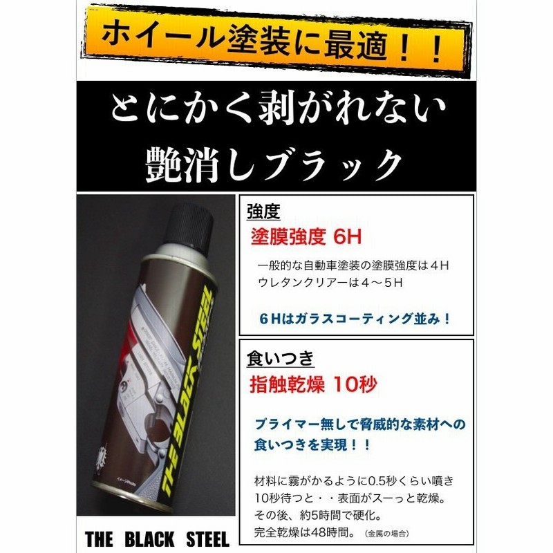 ホイール塗装に最適 とにかく剥がれない艶消ブラック塗料 ガラスコーティング並みの塗膜強度 通販 Lineポイント最大0 5 Get Lineショッピング