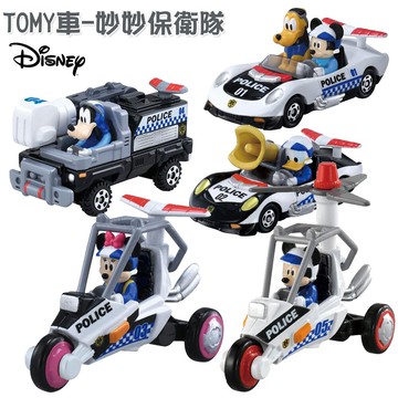 真愛日本 迪士尼 妙妙保衛隊 高飛 米奇 米妮 唐老鴨 警車 TOMY車 tomica takara 模型小車 一組五入不拆售 4904810142294