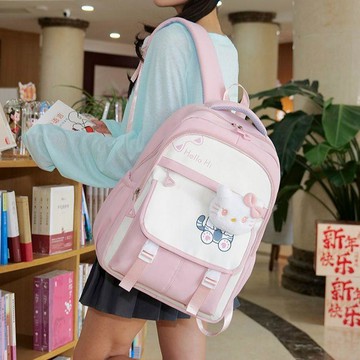 【開學季 一次備齊 材質安全】肩负护脊书包小初高中大容量轻便减负双肩包背包高颜值六年级可爱