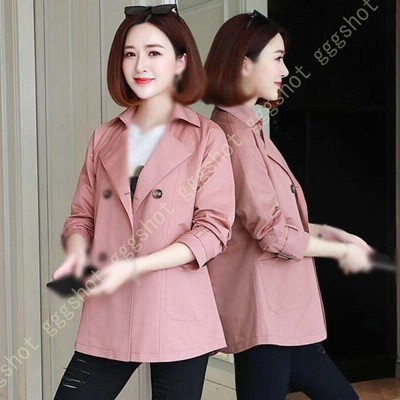 レディース スプリングコート 長袖 春秋 ショートコート 無地 シンプル ジャケット コート スリム 通勤 オフィス アウター ファッション 着痩せ 通販 Lineポイント最大get Lineショッピング