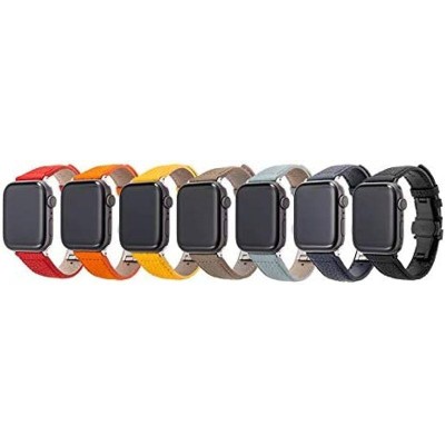 GRAMAS Apple Watch バンド ブラック 本革レザー シュランケンカーフ