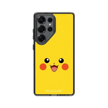 Galaxy S25 Ultra Clear 酷墨灰 - 寶可夢 Pokemon - 大臉系列-皮卡丘