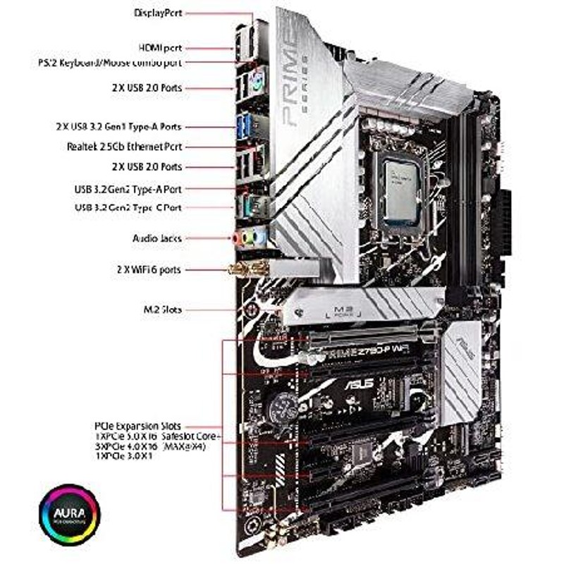 Velztorm CPU/マザーボードバンドル Intel i9-13900K 24コア (8P +16E) 36Mキャッシュ 最大5.8GHz  ロック解除 LGA1700 W/Prime Z790-P WiFi ATXマザーボード (PC | LINEブランドカタログ