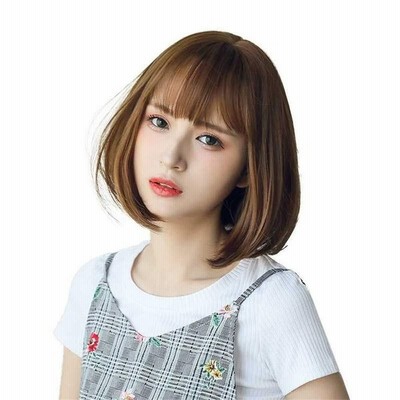 かわいい姫様 人気 定番 ショート ボブかつら フルウィッグ おしゃれ 可愛いストレートウィッグ 前髪 ぱっつん 空気感 小顔効果抜群フェミニンボブ レディース 通販 Lineポイント最大get Lineショッピング