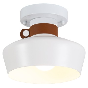 北歐風簡約吸頂玄關燈 寬20公分 高16公分 E27 X 1 燈泡另計  白色