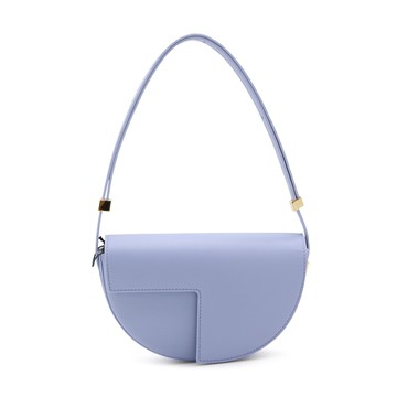 Patou - Alaska Blue Leather Le Petit Crossbody Bag