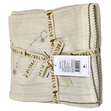 FABELAB 星座寶寶毯 100%棉(有機棉)  雙魚座 米色  100 x 100cm