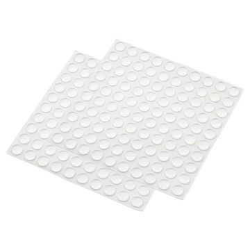 iRoom 多用途矽膠防撞緩衝顆粒 半球形 200顆  透明色  1個  10 x 2mm