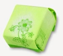 [清倉品]水果酥棉袋/粉綠色/ 100個