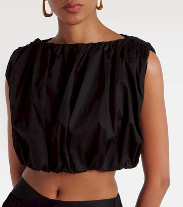 Adriana Degreas Inamorata cotton-blend crop top