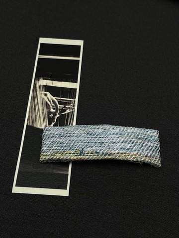 織間 手織蠶絲髮夾