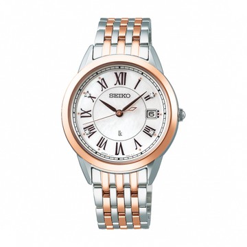 SEIKO精工 LUKIA優雅美鑽太陽能錶-33mm(SUT394J1/V147-0CR0K)【ERICA STORE】