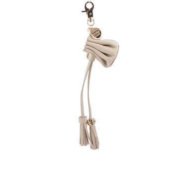 SEE BY CHLOE NANO VICKI 雙流蘇造型吊飾/鑰匙圈(米色) CHS23AK75130524H