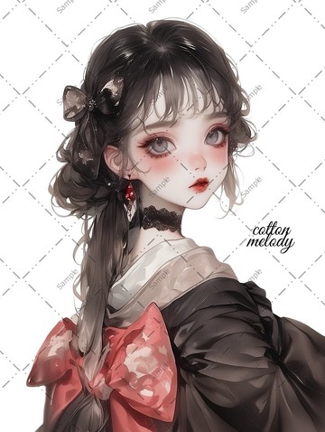 原創貼紙 no.1027 人物貼紙 原創貼紙 人物貼紙 女孩貼紙 原創人物貼紙