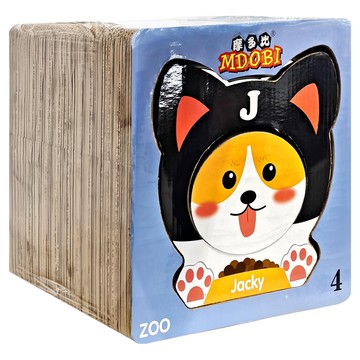 MDOBI 摩多比 Zoo大集合 貓抓板4號  39.5 x 30.5 x 39.5cm  jacky狗 藍色  1個
