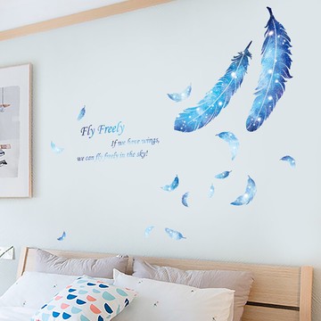 墻紙自粘臥室床頭貼紙裝飾小圖案溫馨背景墻貼畫寢室改造創意個性