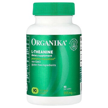 Organika, L-茶氨酸素食膠囊，225 毫克，90 粒