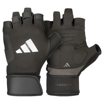 adidas 愛迪達 透氣加長防護手套  M  黑色  1雙