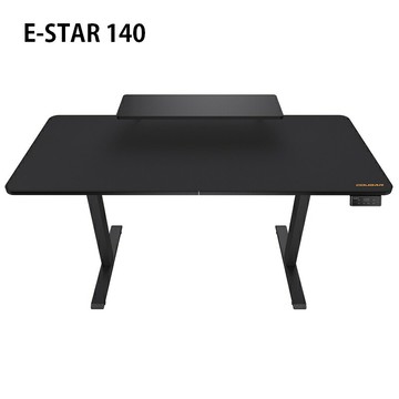 【享最高折300】Cougar 美洲獅 E-STAR 140 電動升降桌/仿碳纖維桌面/線材收納槽