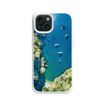 iPhone 15 SolidX 白 - LOOK！多看我一眼 LOOK! Nature Seeks Attention - 大自然的傑作（蔚藍海岸）