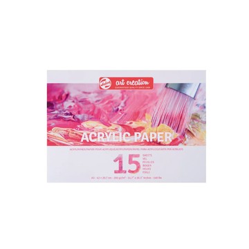 *需預訂 Royal Talens art creation 壓克力畫本 單面封膠 390g-A4